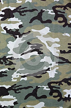 Military camouflage background, fabric texture