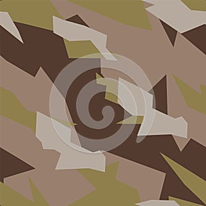 Military camouflage seamless pattern. Urban texture. Modern background. Abstract color vector illustration. For design wallpaper,