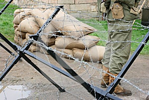 Military-checkpoint photo