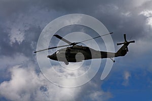 Military combat helicopter