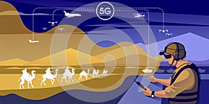 Military communication and 5G