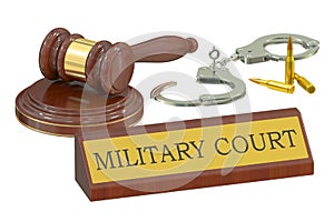 Military court concept photo