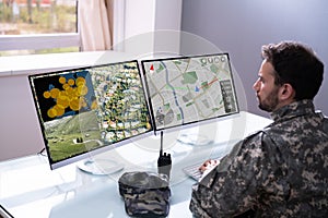 Military Data Center Using Computer Software