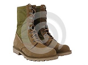 Military desert combat boots