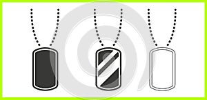 Military Dog Tag. Army. Gi. Usa U.S. Air Force. Sign. Symbol. Dog Tag Clipart