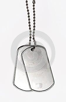 Military dog tags ID