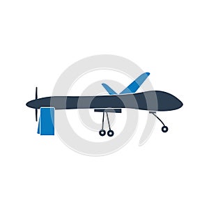 Military Drone Icon. Editable Vector EPS Symbol