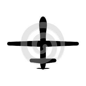 military drone icon vector aircraft for intelligence and attack for graphic design, logo, website, social media, mobile app, UI