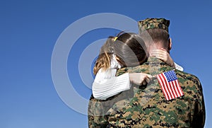 Military Father and Daughter Reunited photo