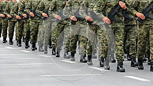 Military festive parade