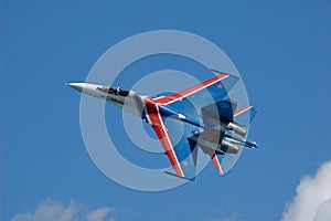 Military fighter su-27 photo