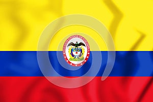 Military flag and naval ensign of United States of Colombia.