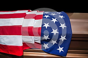 Military funeral casket