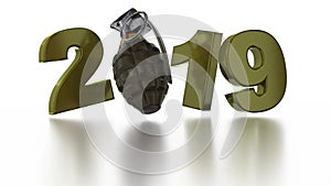 Military Grenade 2019 design in Infinite Rotation