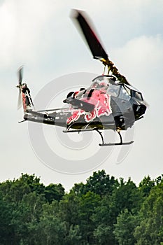 Bell Cobra TAH-1F of The Flying Bulls flying over Goraszka in Poland