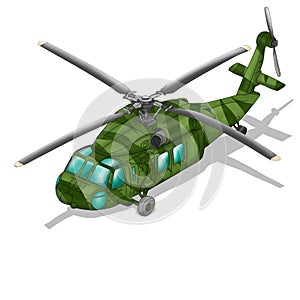 military helicopter illustration created using hand drawn art technique protected on a white background 2