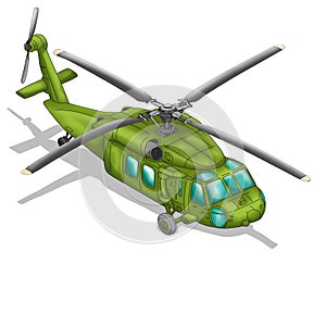 military helicopter illustration created using hand drawn art technique protected on a white background 4