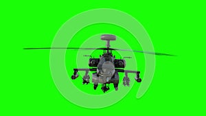 Military helicopter UH-60 Black Hawk realistic 3d animation