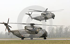 Military helicopters