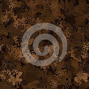 Military and hunting camouflage flecktarn seamless pattern