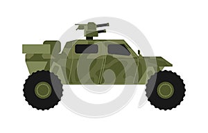 Military jeep vector