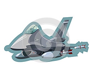 Military jet fighter