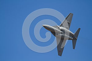 Military jet on training photo