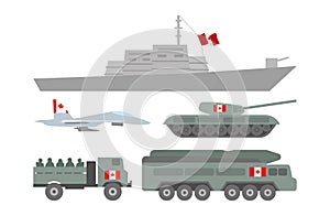 Military machinery illustration