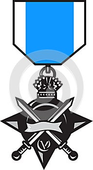 Military medal of bravery