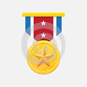 Military medals icon.