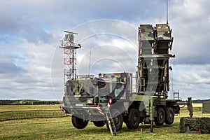 Military Mobile Mim-104 Patriot Surface-to-air Missile Sam System. Germany - August 23, 2014