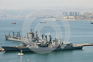 Military Navy Ship - Valparaiso - Chile