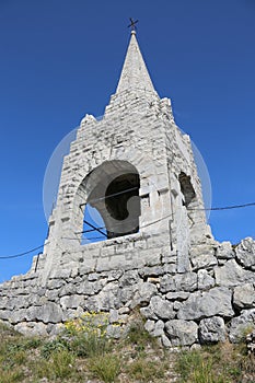 Military ossuary of Tonezza del Cimone in Vicenza in Italy