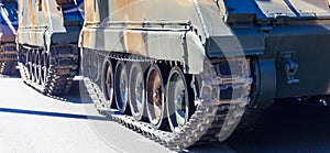 Military parade in Athens, Greece - tank detail