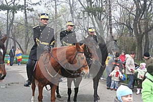 Military parade - Cavalry display