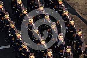 Military parade celebrating Romania`s National Day