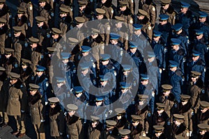 Military parade celebrating Romania`s National Day