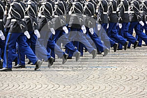 Military parade during the ceremonial