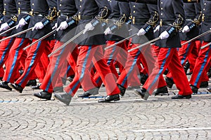 Military parade during the ceremonial