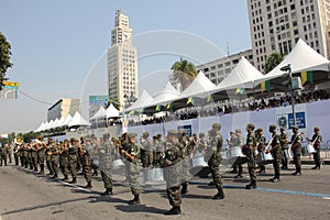 Military parade of Independence Day in Rio, Brazil