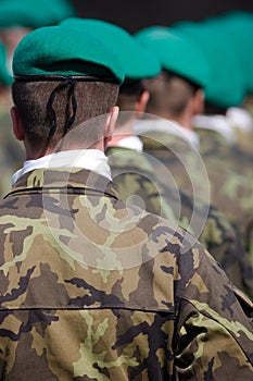 Military parade in Prague