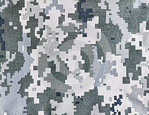 Military pixel camouflage texture cloth