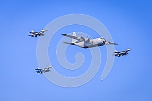 Military plane formation