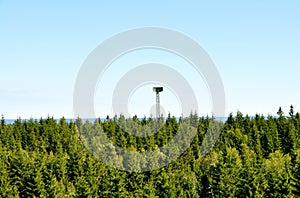 Military radar tower