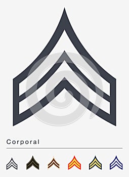 Military Ranks and Insignia. Stripes and Chevrons of Army