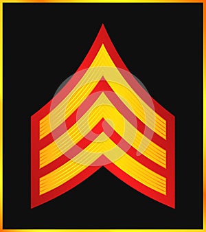 Military Ranks and Insignia. Stripes and Chevrons of Army