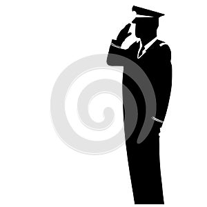 Military salute vector illustration by crafteroks