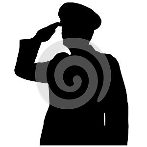 Military salute vector illustration by crafteroks