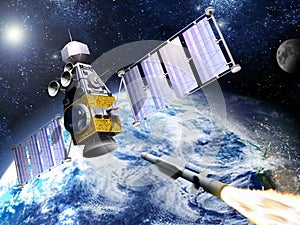 Military Satellite knock down