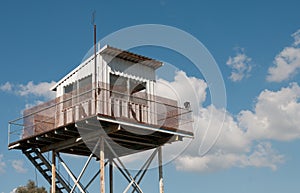 Military security watchtower guardhouse observation tower